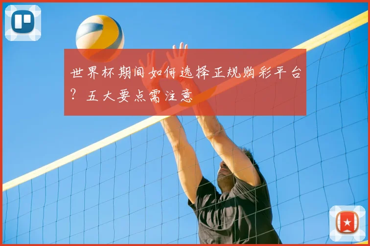 世界杯期间如何选择正规购彩平台？五大要点需注意