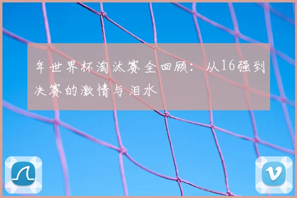 年世界杯淘汰赛全回顾:从16强到决赛的激情与泪水